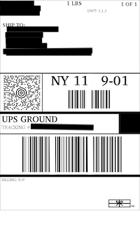 Étiquette UPS